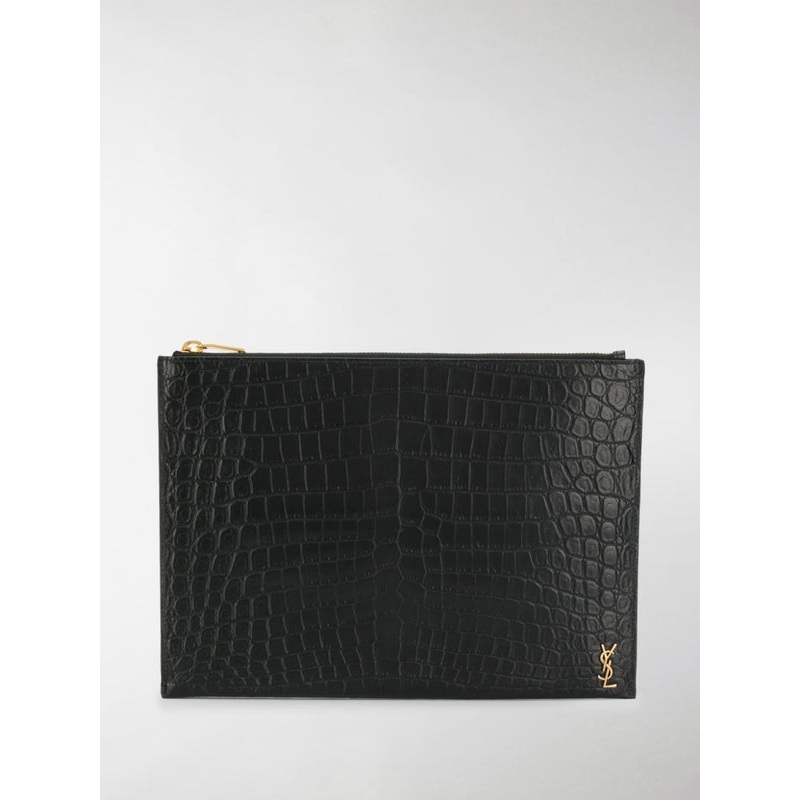 Monogram Leather Clutch Bags|OS