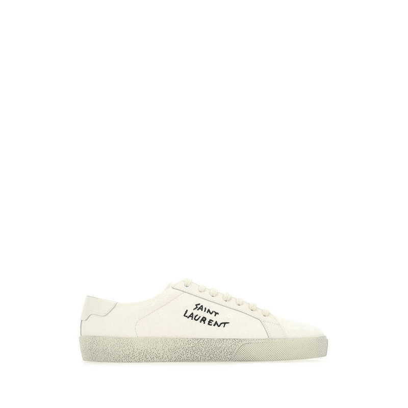 Saint Laurent White Low Top Sneakers