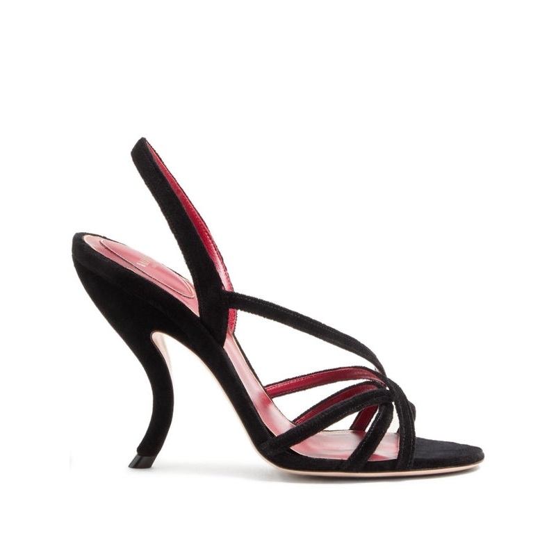 Valentino Black Sandal Heels|36|37|38|39|40