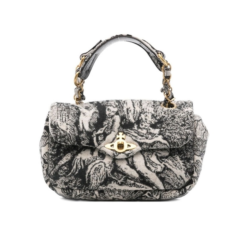 Vivienne Westwood Ivory Black Crossbody & Shoulder Bags