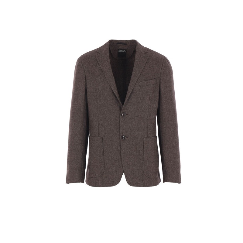 Z Zegna Brown Tailored Jackets