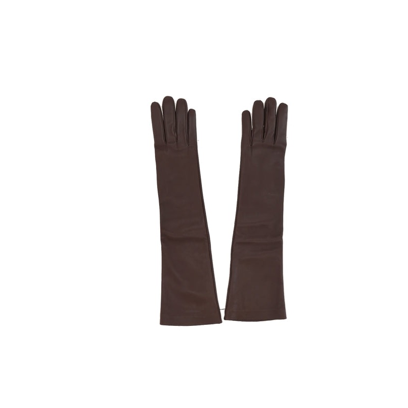 Brunello Cucinelli Brown Leather Gloves