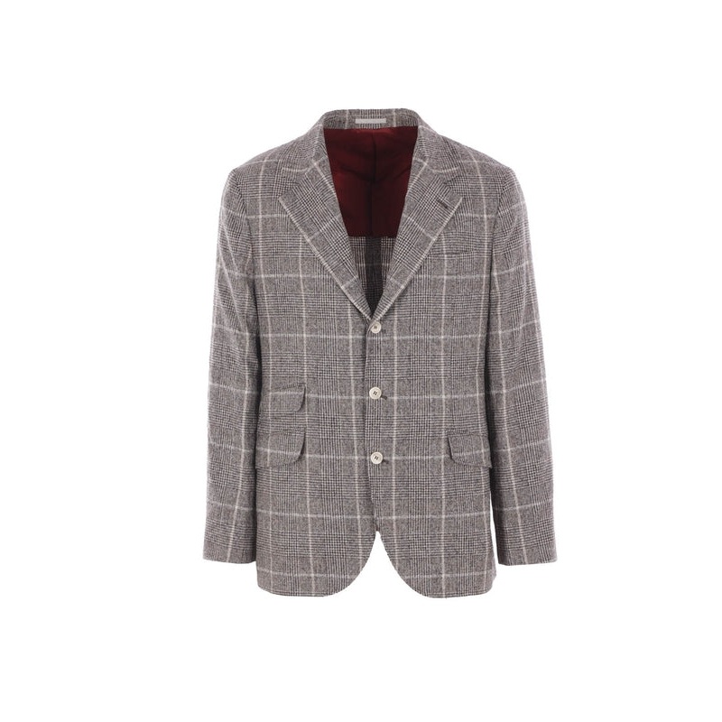 Brunello Cucinelli Checked Tailored Jackets