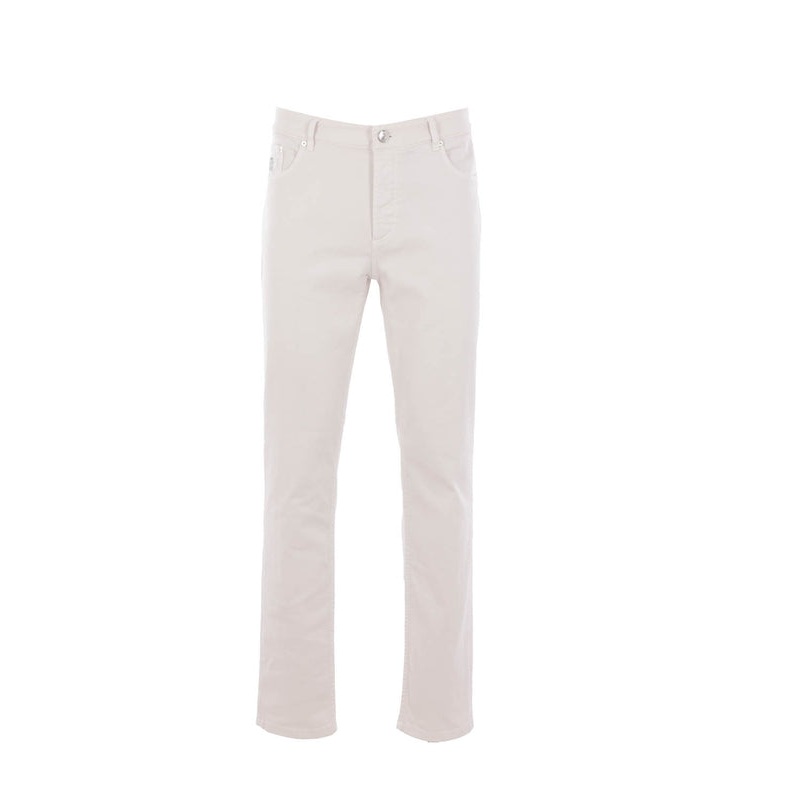 Brunello Cucinelli White Denim Pants