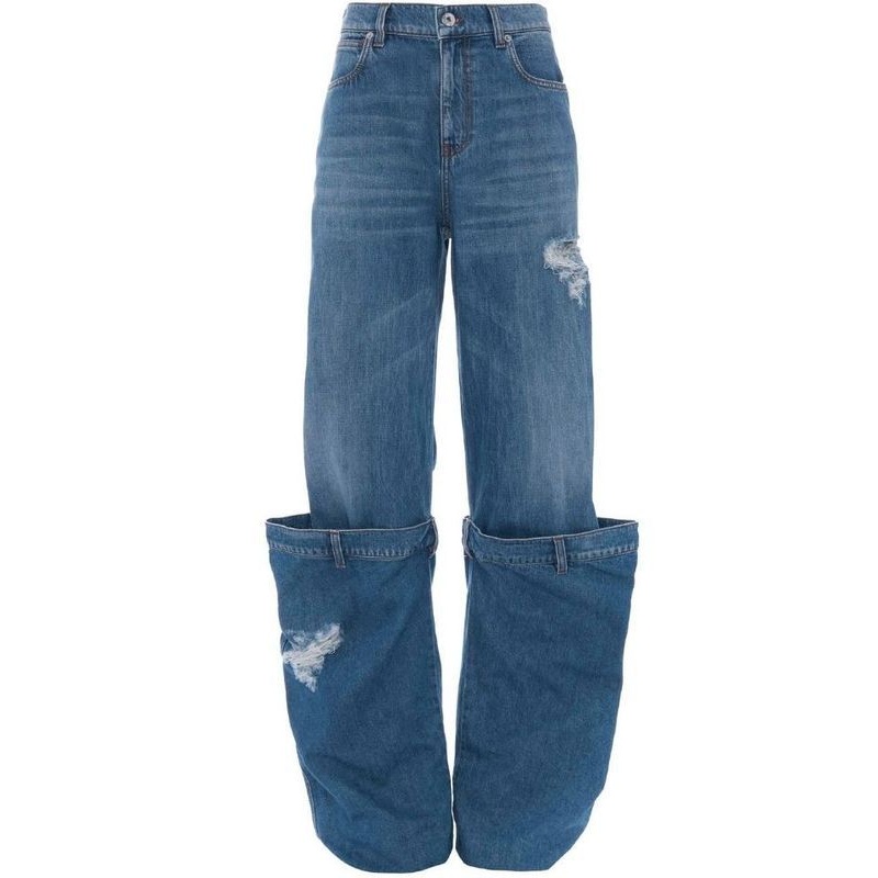 JW ANDERSON Trousers Blue Denim Pants