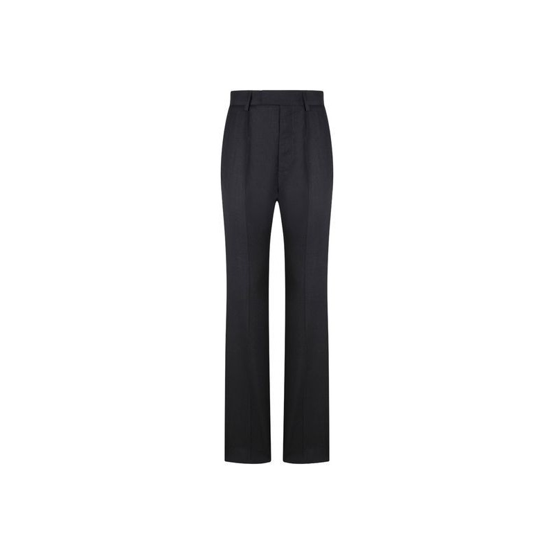 Straight Wool Tailored Pants|40|42