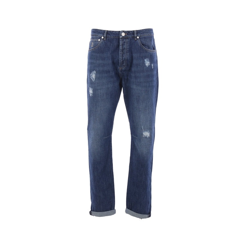 Brunello Cucinelli Blue Denim Pants