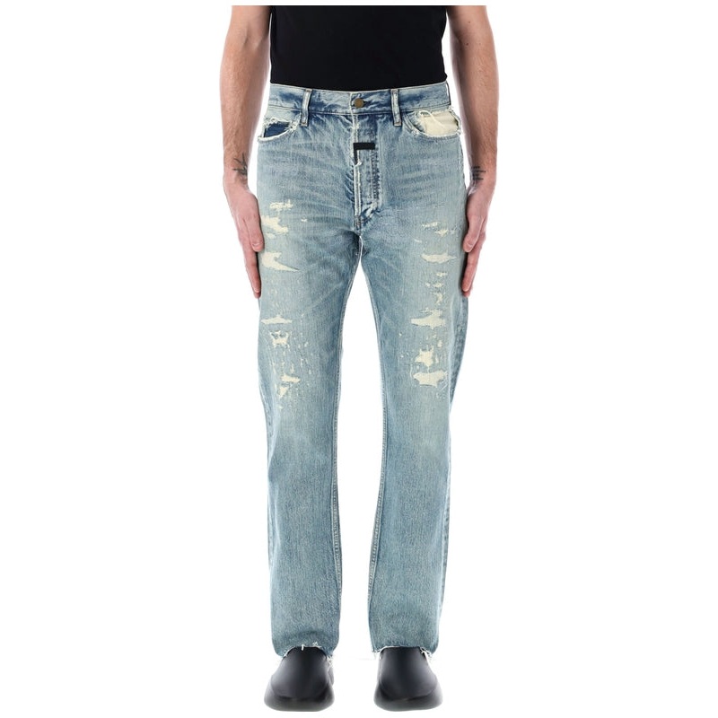 Repaired classic jeans Denim Pants