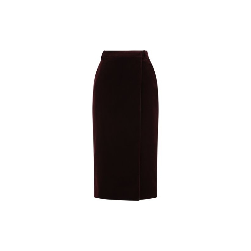 Saint Laurent Burgundy Skirts|40