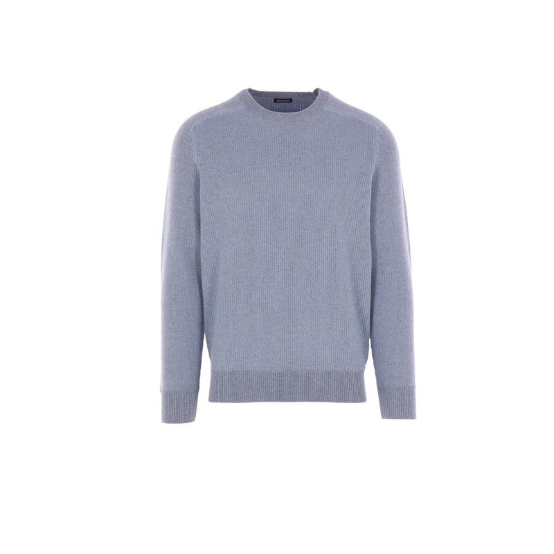 Z Zegna Blue Knitted|48|50