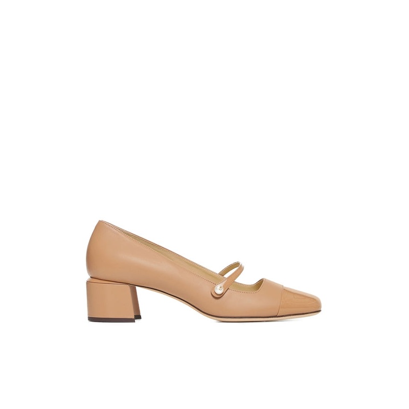 Elisa 45 Leather Pumps Heel|IT 40