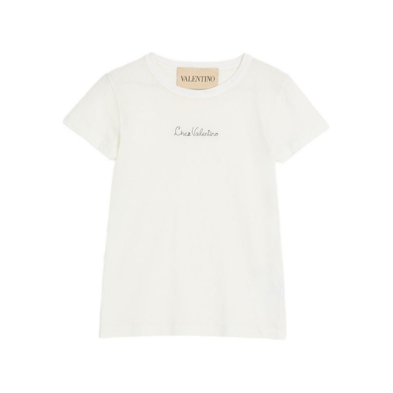 Valentino Ivory Short-Sleeved T-Shirt