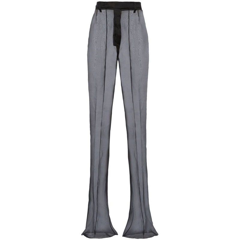 Black Silk Organza Trousers|IT 38|IT 40