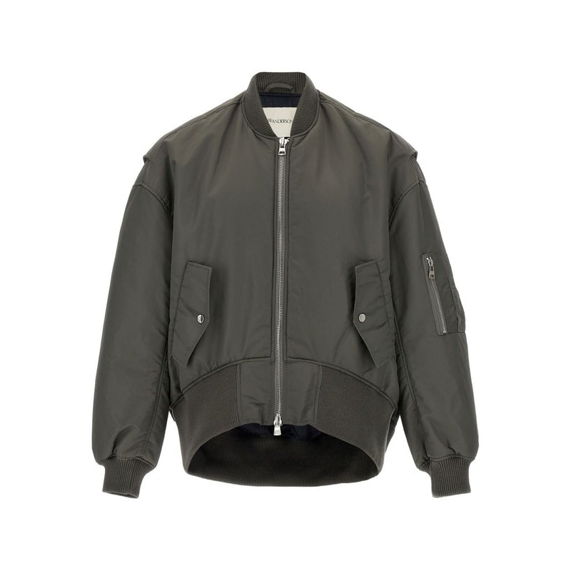 Jw Anderson Gray Bomber Jacket