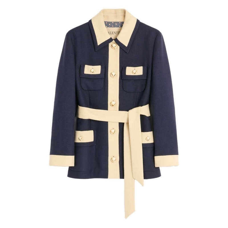 Valentino Navy Jackets|42