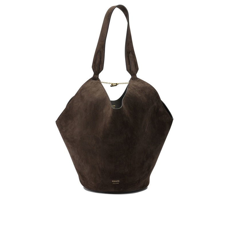 Lotus Brown Tote Bags|OS