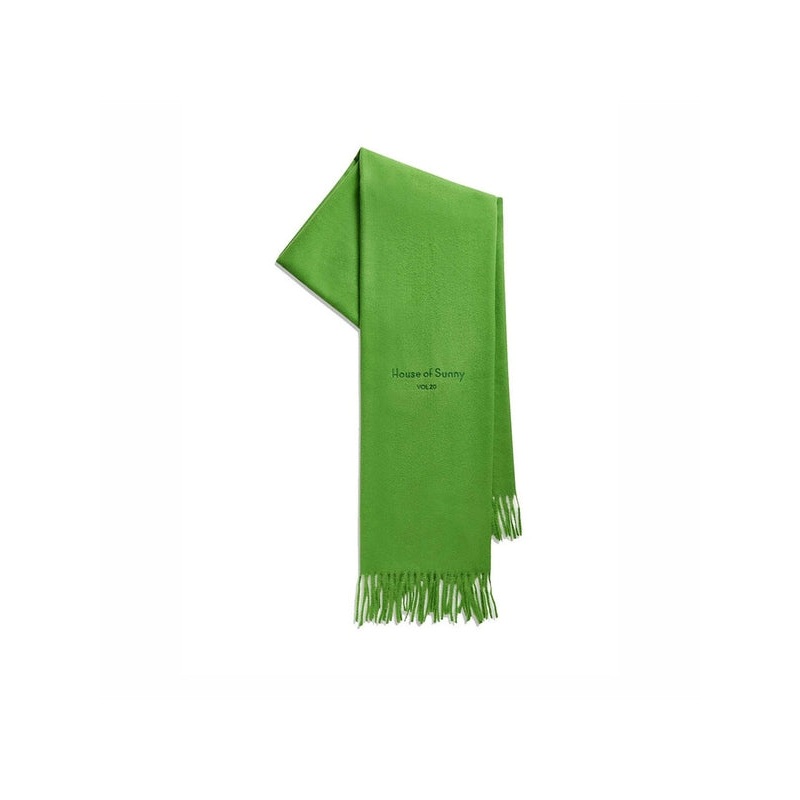 House Of Sunny Green Wool Mufflers