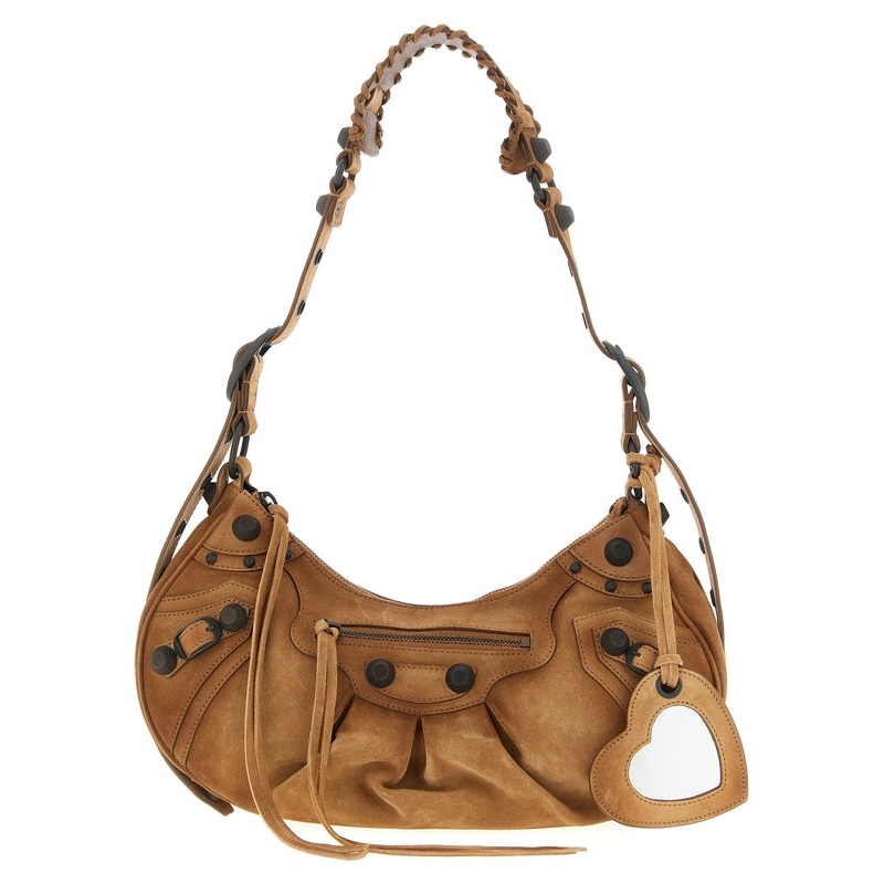 Le Cagole Leather Small Shoulder Bag
