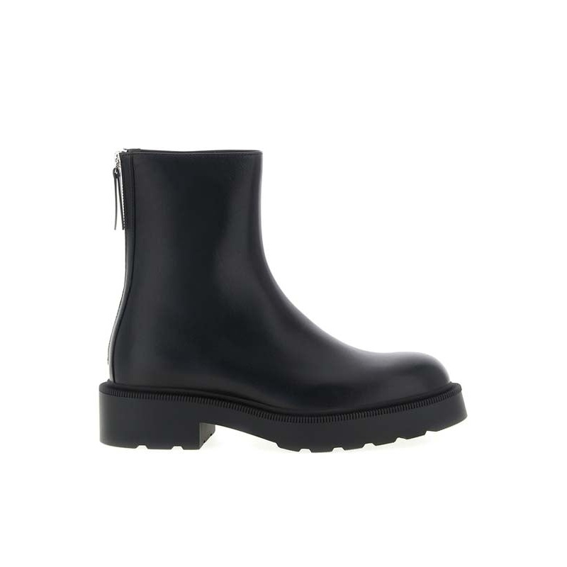 Nobilis Black Leather Ankle Boots