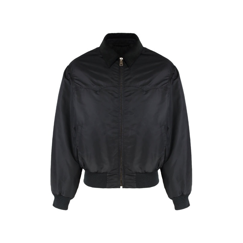 Back Stitch Nylon Bomber Jacket