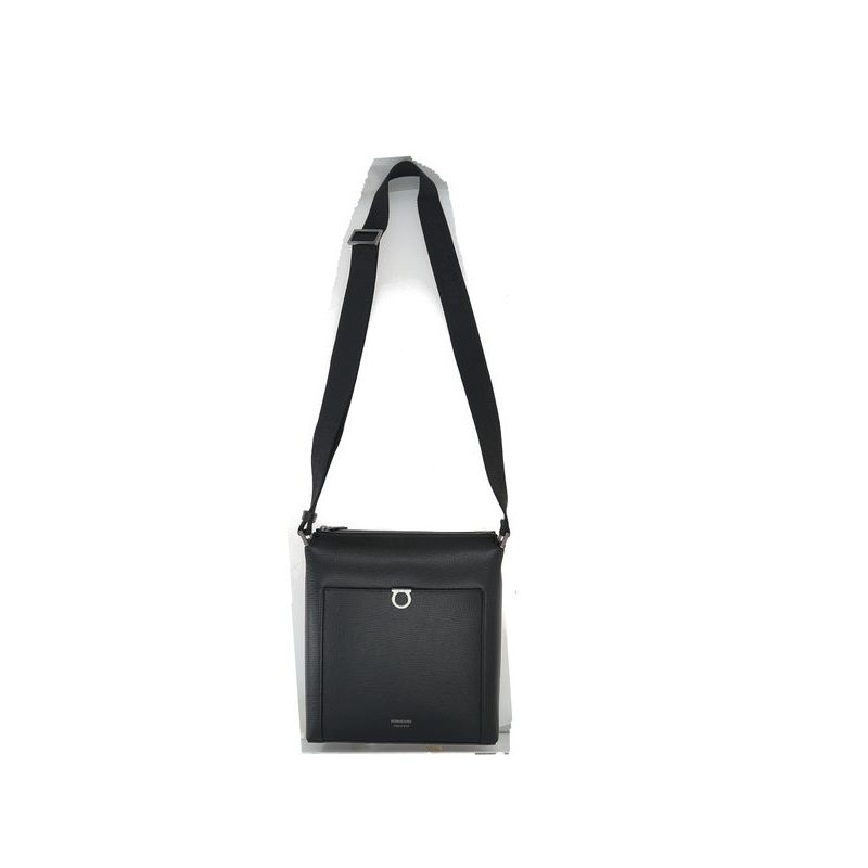 Ferragamo Black Cross Bags|UNI|OS