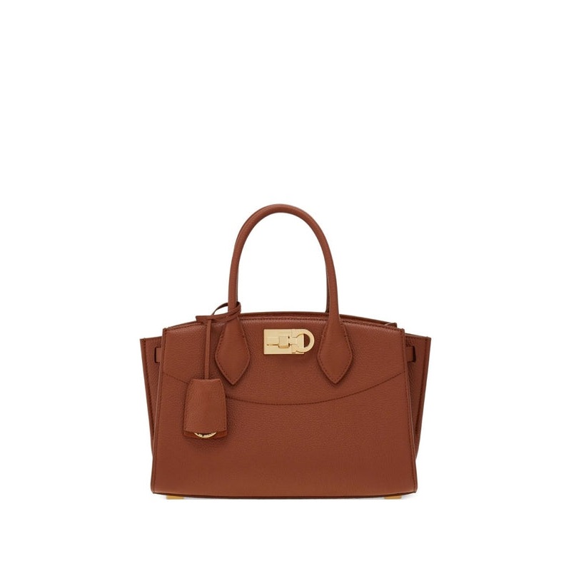 Ferragamo Brown Tote Bags|OS