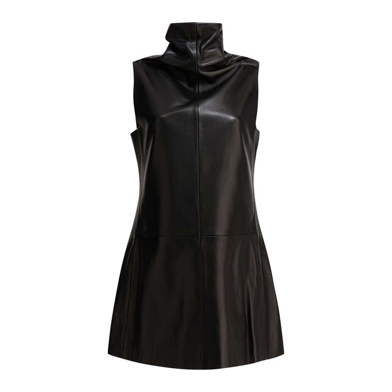 Khaite Black Midi Dress|6