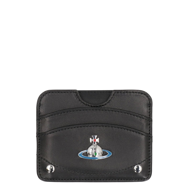 Orb Logo Leather Card Wallet|OS