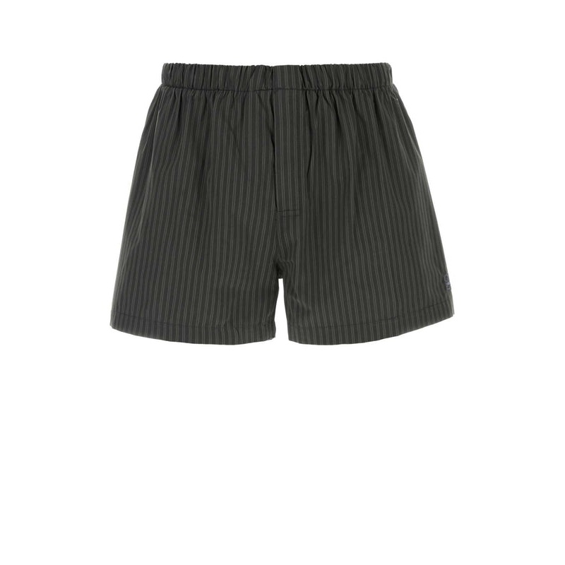 Stripe Cotton Shorts|L|M|S