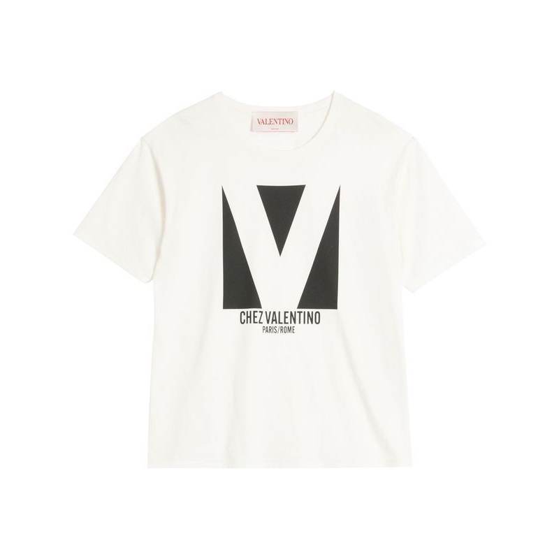 Valentino T-shirts and Polos White Half Sleeve