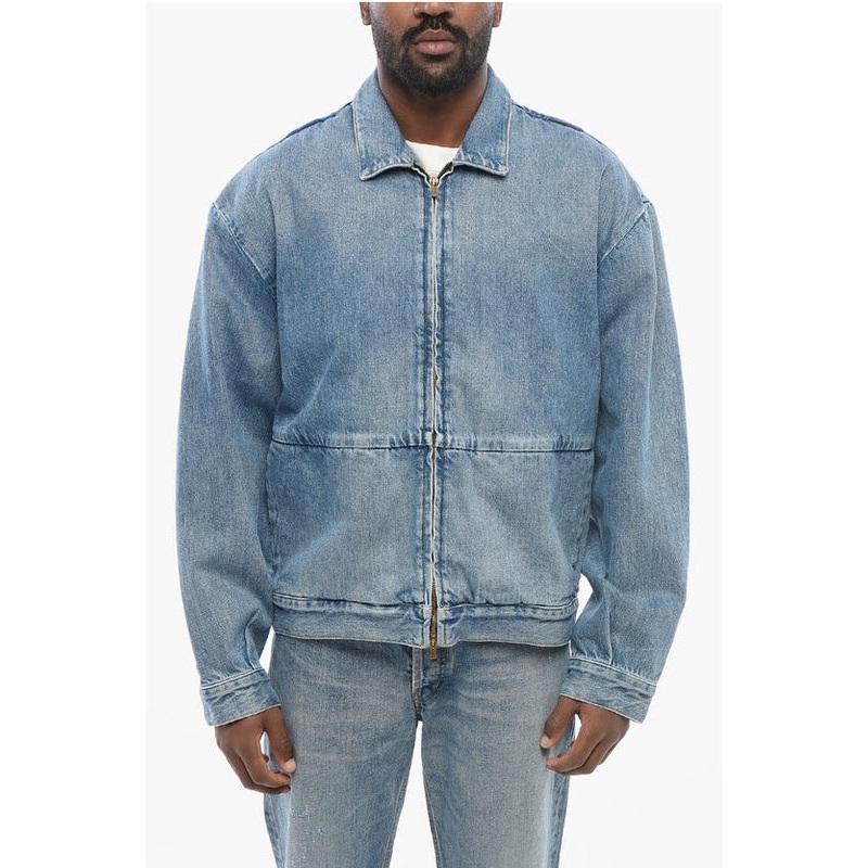 Front Zipped Denim Jacket Jackets