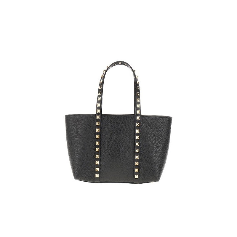 Rockstud Leather Tote Bag|OS