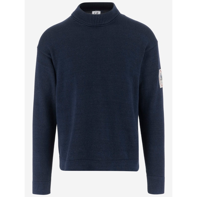 Cp Company Navy Knit|L
