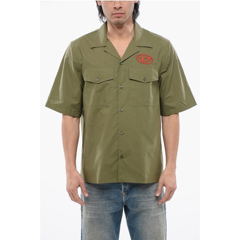 Short Sleeves Casual S-MAC-22-B Shirt with Embroidery Shirts