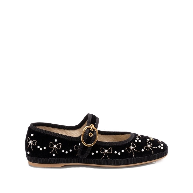 Valentino Black Flat Shoes|39|41|36.5