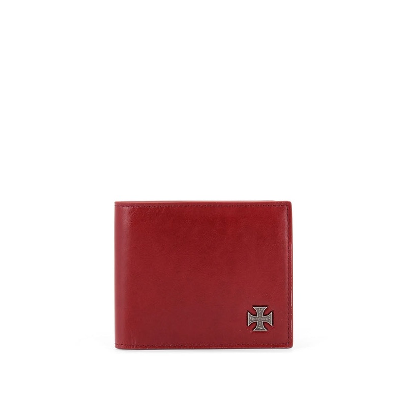 Cross Emblem Leather Wallet|OS