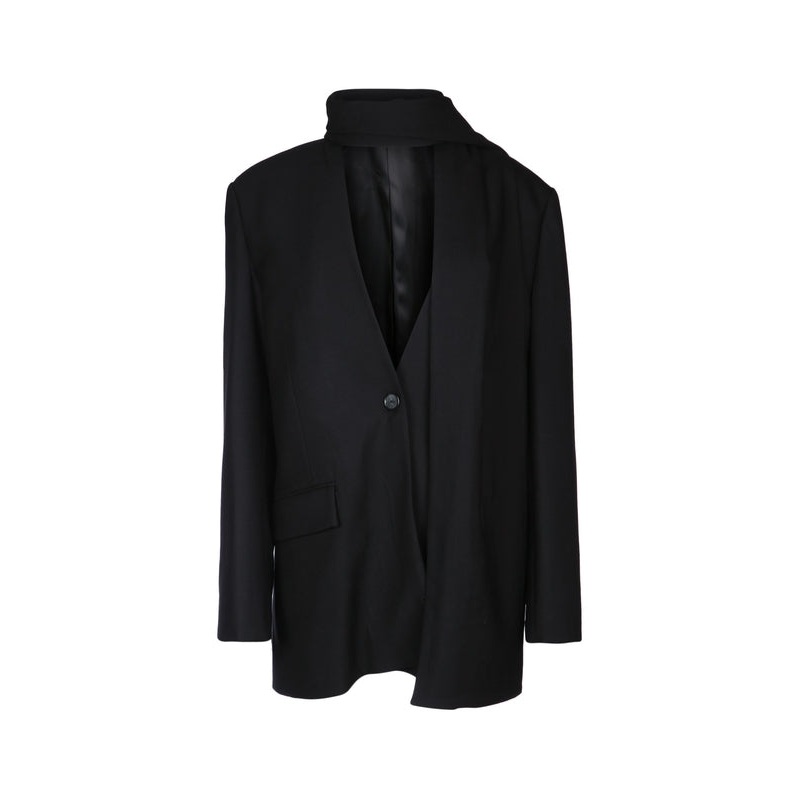 Toteme Black Tailored Jackets|IT 36|IT 38