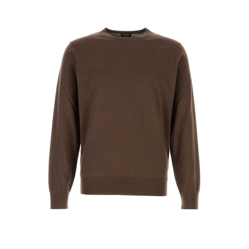 Z Zegna Brown Knitted|IT 50