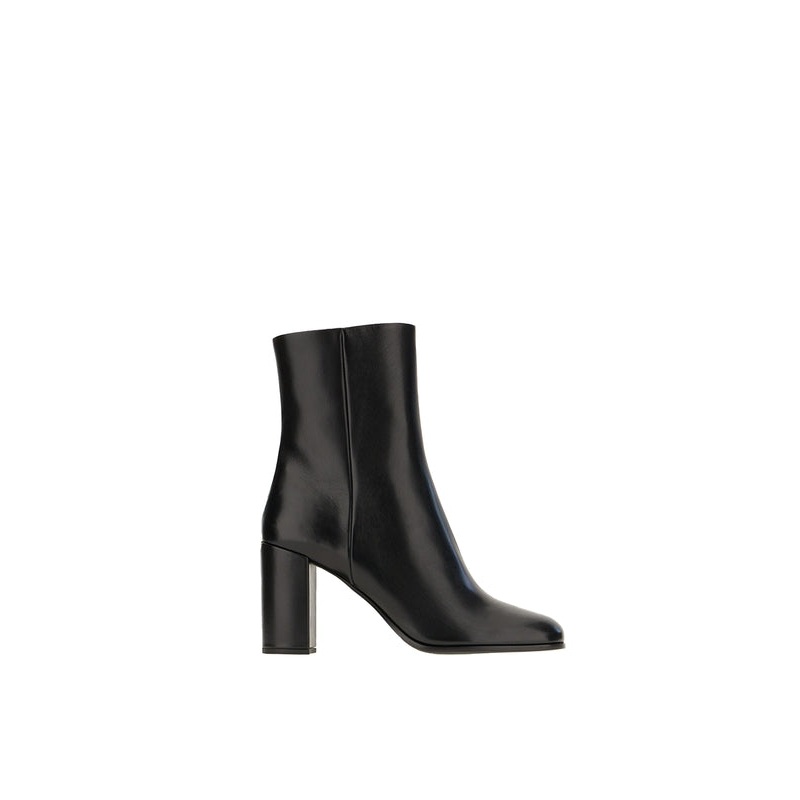 Black Leather Ankle Boot Heel|IT 36|IT 37.5|IT 38