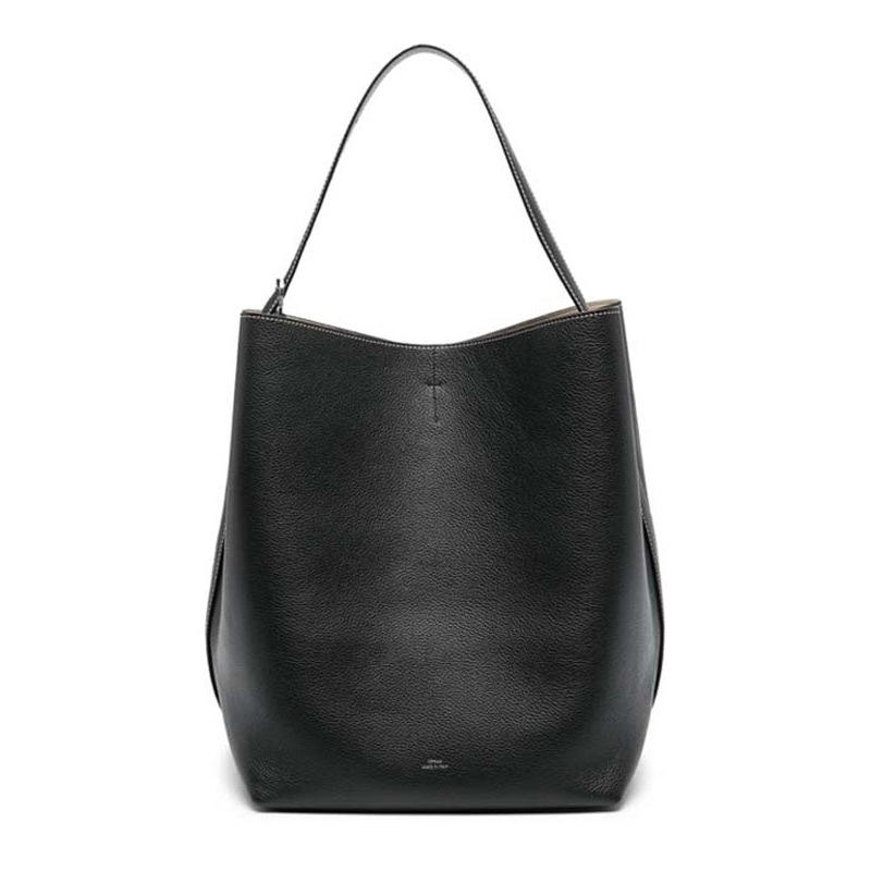 Belt Handle Leather Tote Bag|OS