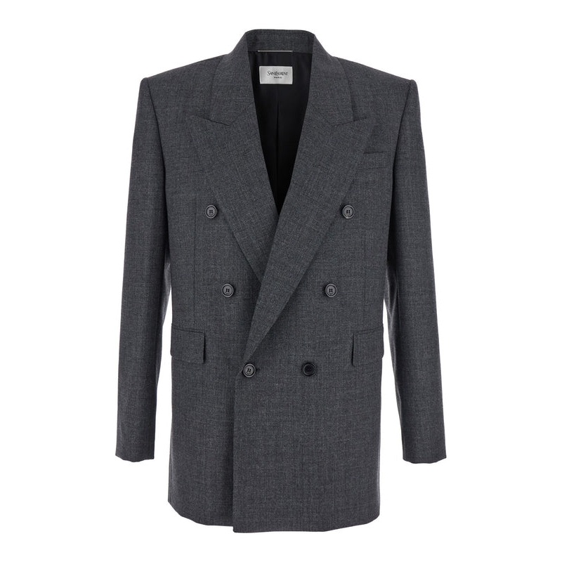 Saint Laurent Grey Tailored Jackets
