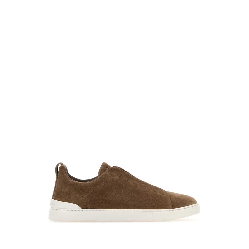 Z Zegna Brown Low Top Sneakers
