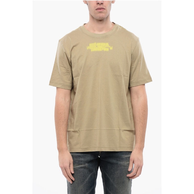 Diesel Beige Short Sleeve T-Shirt