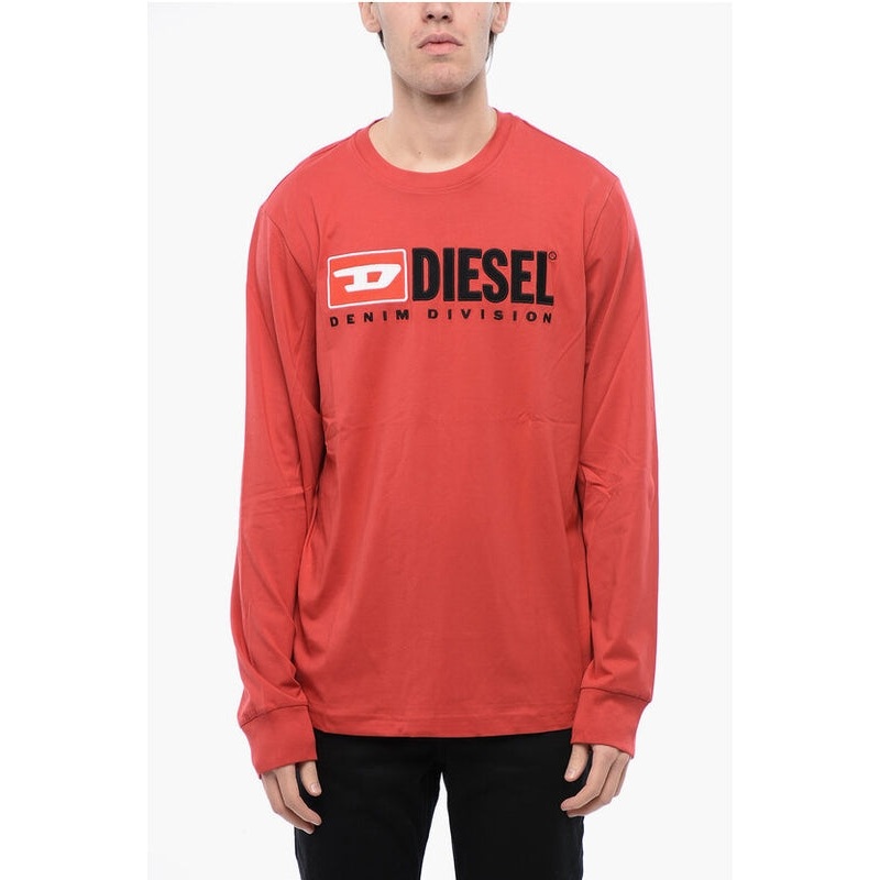Diesel Red Long Sleeve Top|L
