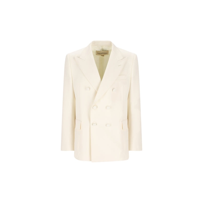 Valentino Ivory Tailored Jackets