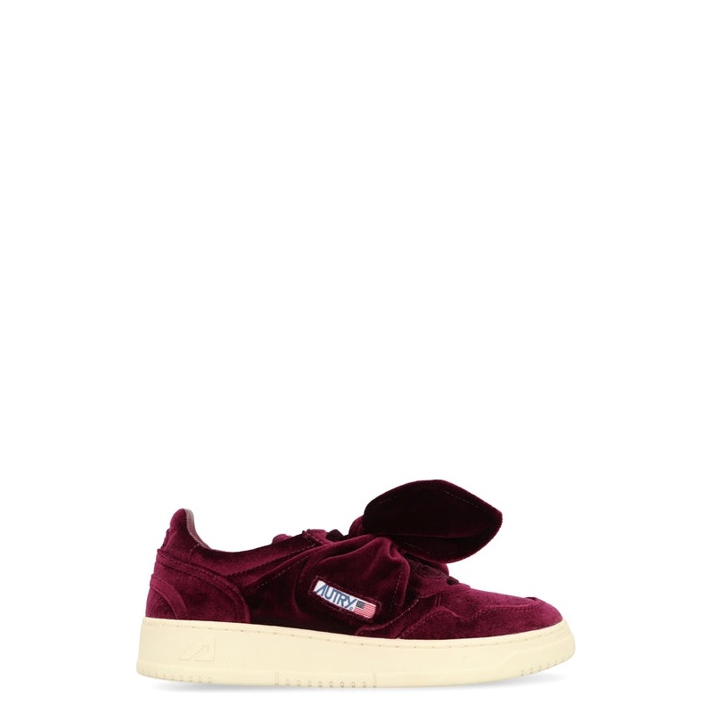 Autry Burgundy Low Top Sneakers