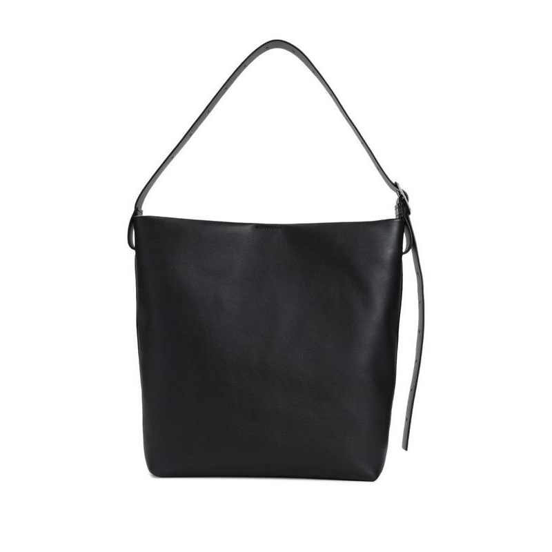 Square Leather Shoulder Bag|OS