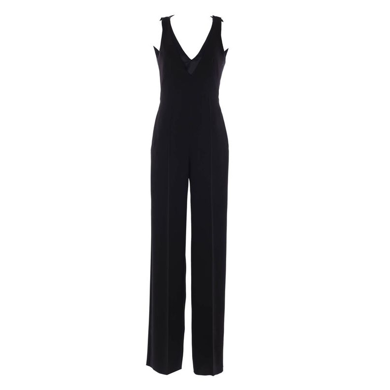 Black Sleeveless Jumpsuit|38|40|42