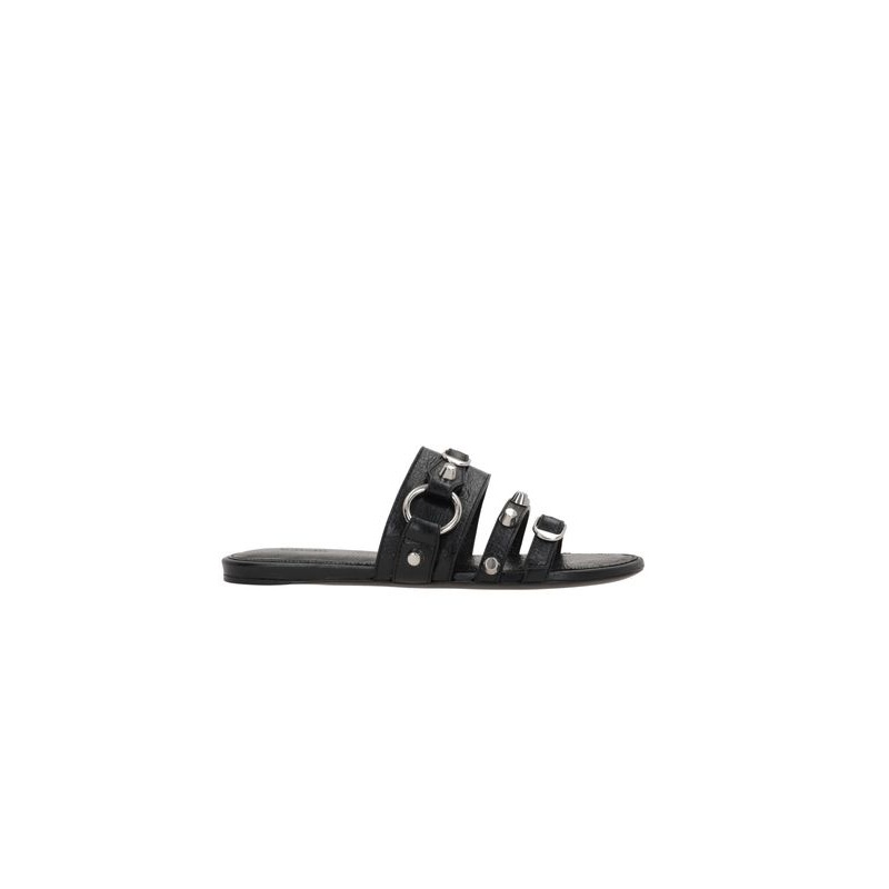 City Stud Embellished Leather Sandals