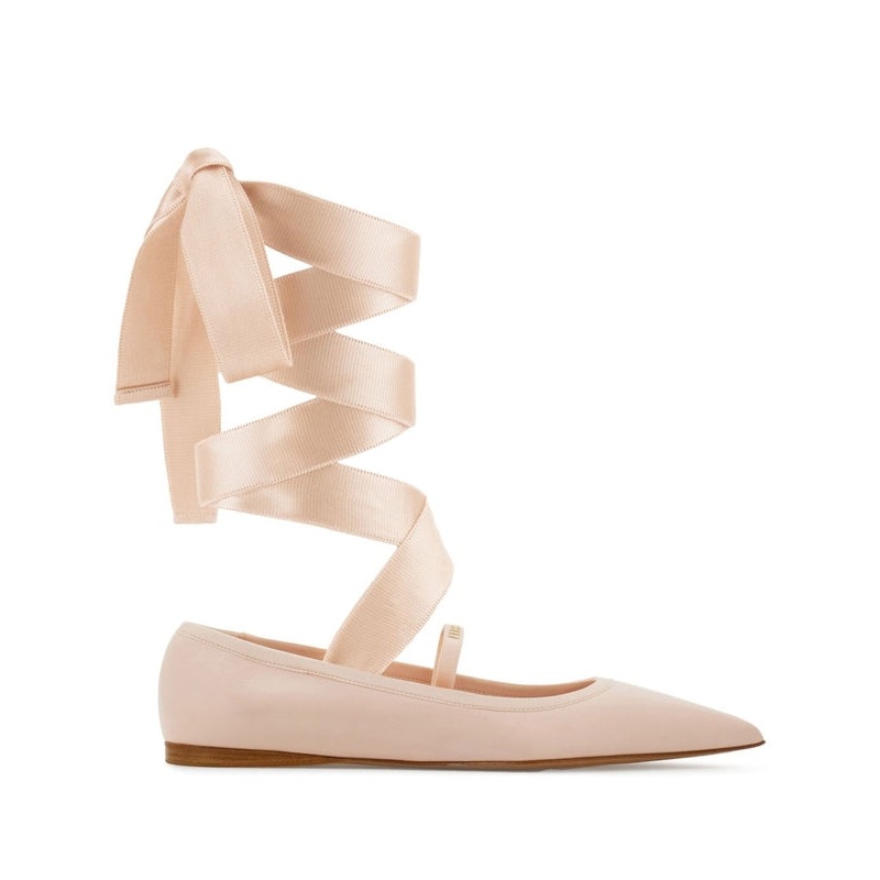 Logo Ribbon Detail Flat Shoes|6|8|5.5|6.5|7.5|8.5|9.5